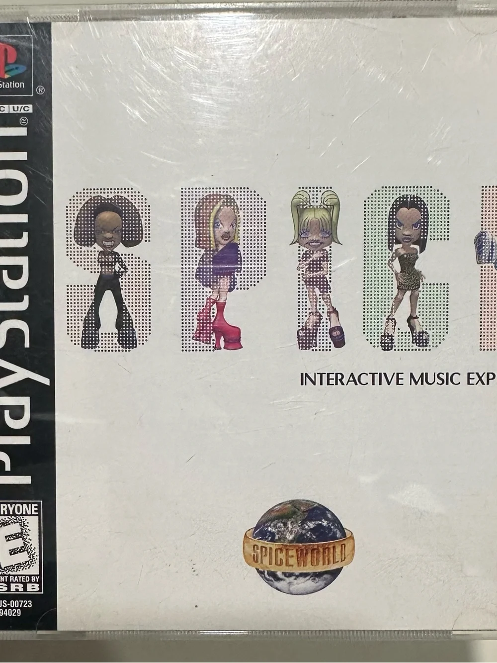 Sony Spice World PlayStation Game Cover White with Multicolor Art